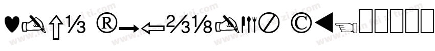 Zapf Dingbats BT字体转换